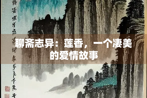 聊斋志异：莲香，一个凄美的爱情故事