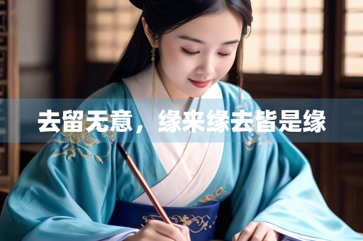 去留无意，缘来缘去皆是缘