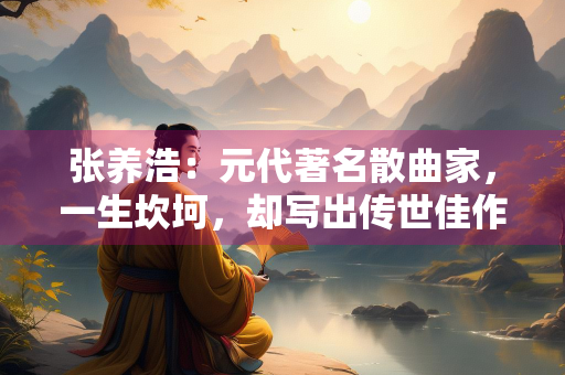 张养浩：元代著名散曲家，一生坎坷，却写出传世佳作