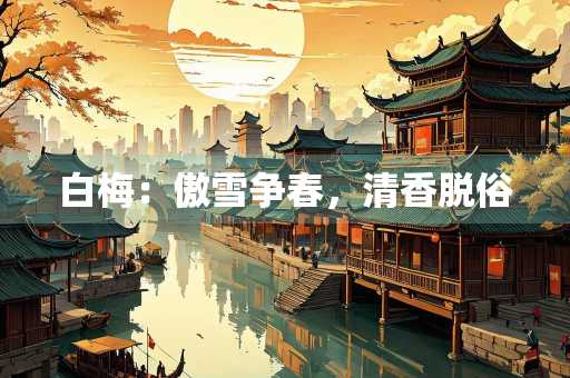 白梅：傲雪争春，清香脱俗