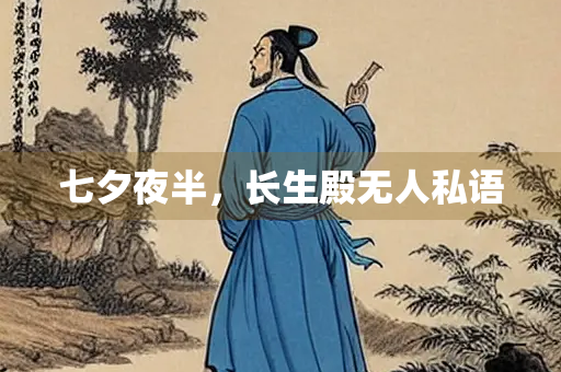 七夕夜半，长生殿无人私语