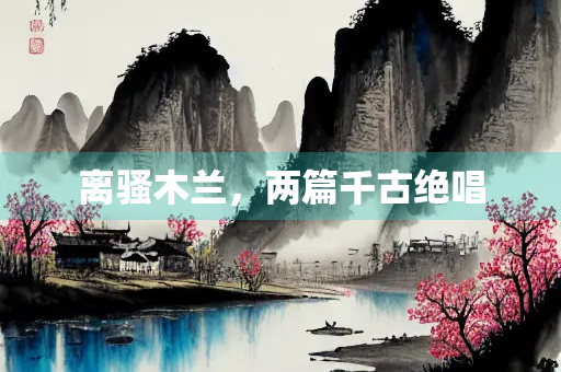 离骚木兰，两篇千古绝唱