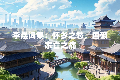 李煜词集：怀乡之愁，国破家亡之痛