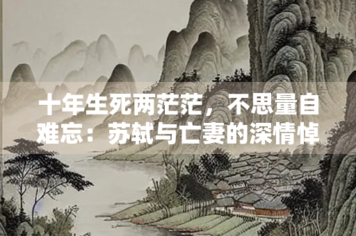 十年生死两茫茫，不思量自难忘：苏轼与亡妻的深情悼念