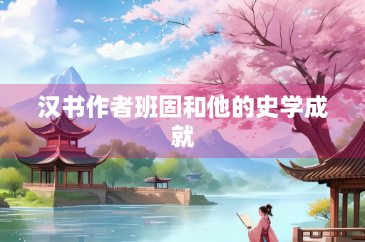 汉书作者班固和他的史学成就