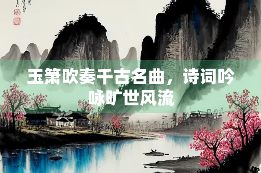 玉箫吹奏千古名曲，诗词吟咏旷世风流