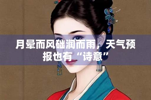 月晕而风础润而雨，天气预报也有“诗意”
