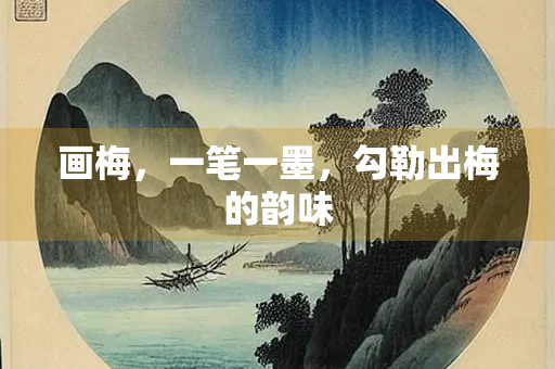画梅，一笔一墨，勾勒出梅的韵味
