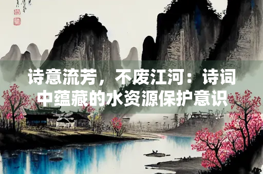诗意流芳，不废江河：诗词中蕴藏的水资源保护意识