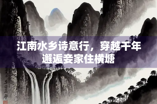 江南水乡诗意行，穿越千年邂逅妾家住横塘