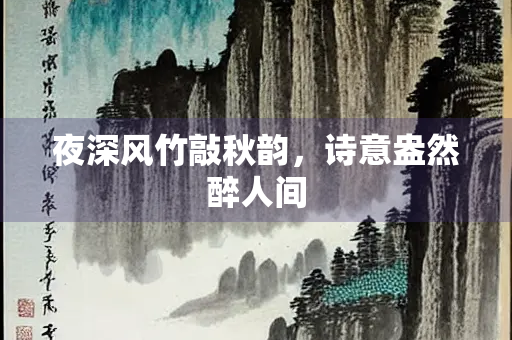夜深风竹敲秋韵，诗意盎然醉人间