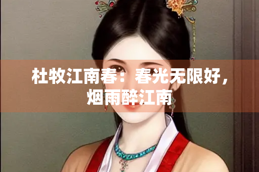 杜牧江南春：春光无限好，烟雨醉江南