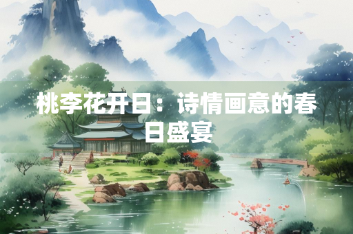桃李花开日：诗情画意的春日盛宴