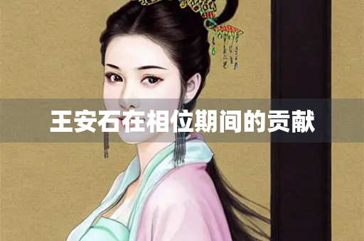 王安石在相位期间的贡献