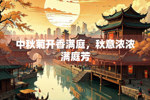 中秋菊开香满庭，秋意浓浓满庭芳