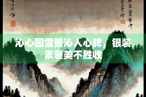 沁心园雪景沁人心脾，银装素裹美不胜收