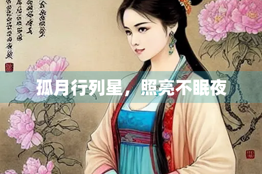 孤月行列星，照亮不眠夜