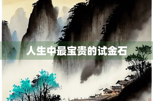 人生中最宝贵的试金石