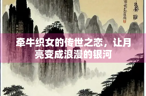 牵牛织女的传世之恋，让月亮变成浪漫的银河