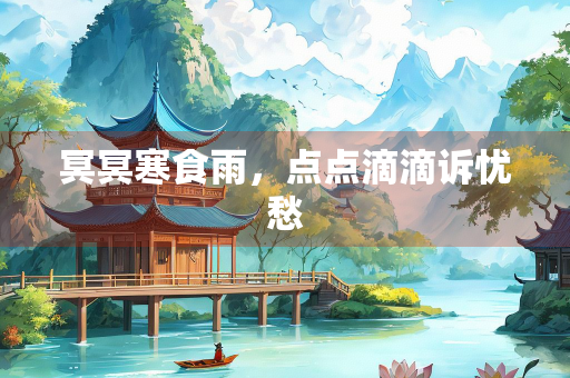 冥冥寒食雨，点点滴滴诉忧愁