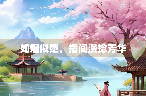 如烟似蹙，指间漫捻芳华