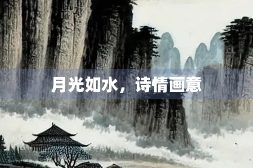 月光如水，诗情画意