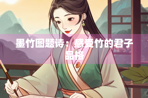 墨竹图题诗：感受竹的君子品格