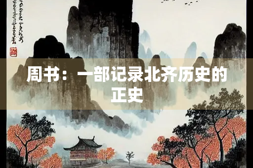 周书：一部记录北齐历史的正史