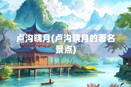 卢沟晓月(卢沟晓月的著名景点)
