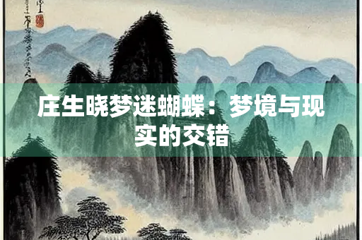 庄生晓梦迷蝴蝶：梦境与现实的交错