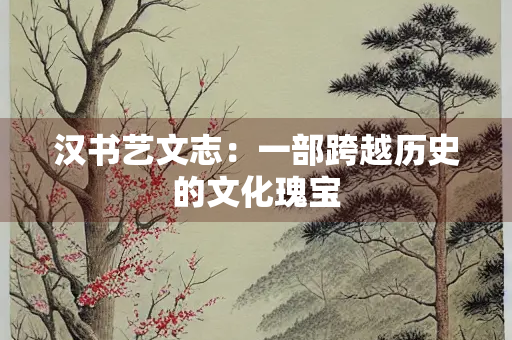 汉书艺文志：一部跨越历史的文化瑰宝