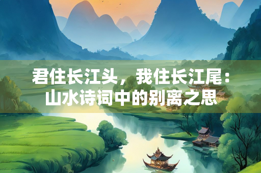 君住长江头，我住长江尾：山水诗词中的别离之思