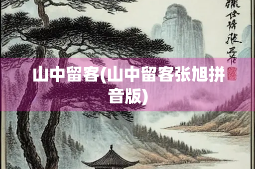 山中留客(山中留客张旭拼音版)