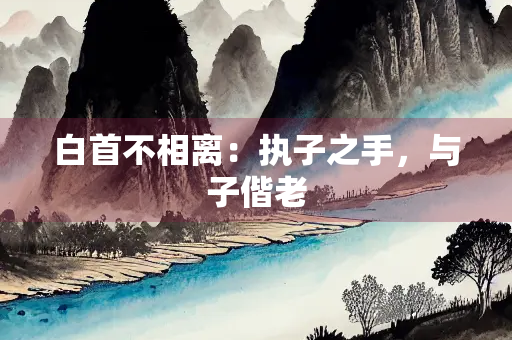 白首不相离：执子之手，与子偕老