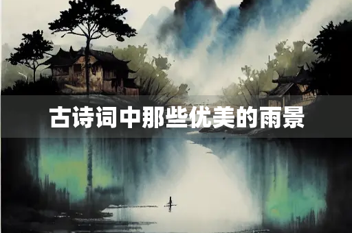 古诗词中那些优美的雨景