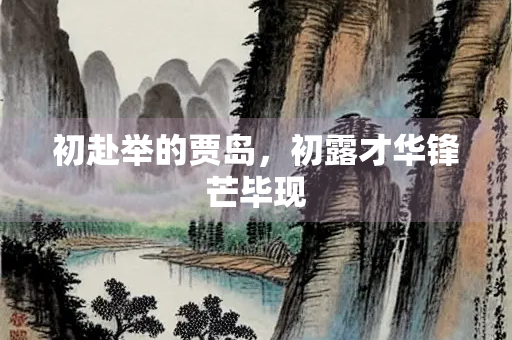 初赴举的贾岛，初露才华锋芒毕现