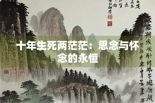 十年生死两茫茫：思念与怀念的永恒