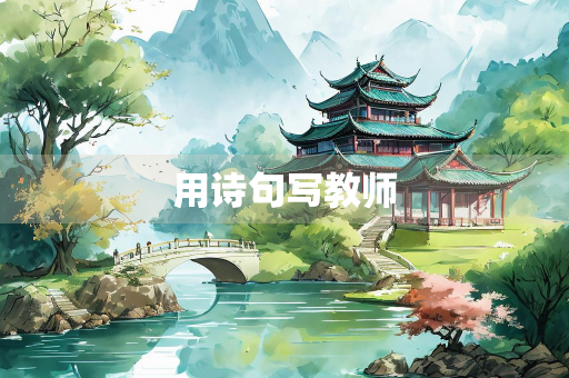 用诗句写教师