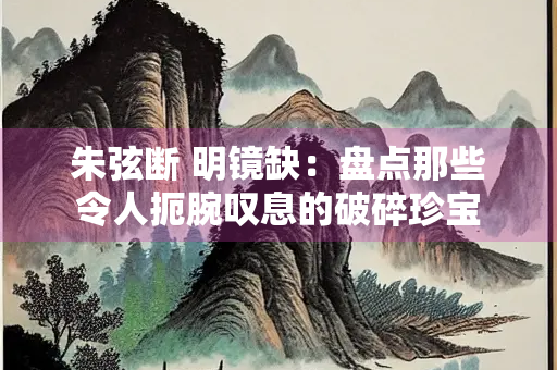 朱弦断 明镜缺：盘点那些令人扼腕叹息的破碎珍宝