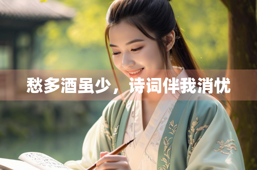 愁多酒虽少，诗词伴我消忧