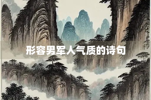 形容男军人气质的诗句