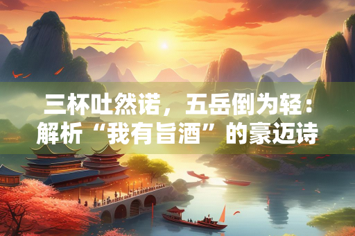 三杯吐然诺，五岳倒为轻：解析“我有旨酒”的豪迈诗意
