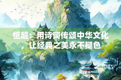 恒超：用诗词传颂中华文化，让经典之美永不褪色
