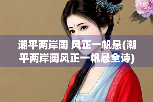 潮平两岸阔 风正一帆悬(潮平两岸阔风正一帆悬全诗)