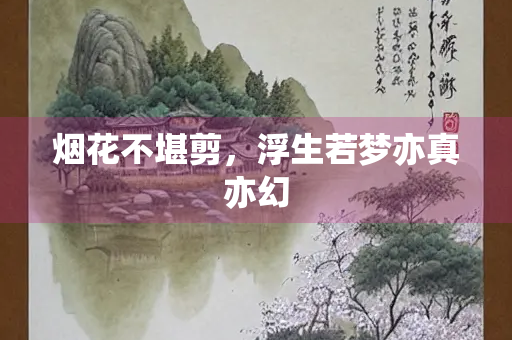 烟花不堪剪，浮生若梦亦真亦幻