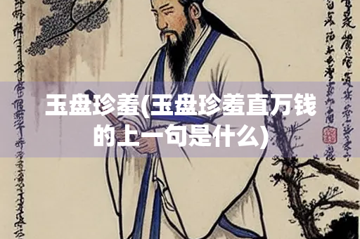 玉盘珍羞(玉盘珍羞直万钱的上一句是什么)