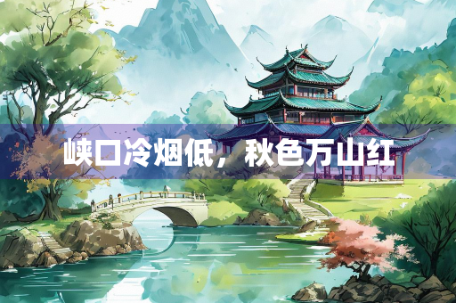 峡口冷烟低，秋色万山红