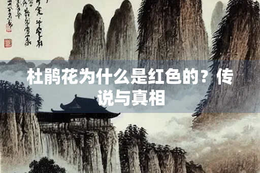 杜鹃花为什么是红色的？传说与真相