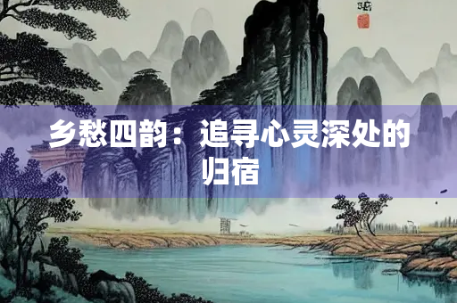 乡愁四韵：追寻心灵深处的归宿