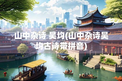 山中杂诗 吴均(山中杂诗吴均古诗带拼音)